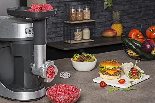 Krups Robot de cocina Master Perfect Gourmet KA631D, 1100 W, 8 velocidades, cuenco de acero inoxidable de 4,6 L, 5 accesorios: juego de hornear, cuenco flexible, acero inoxidable cepillado