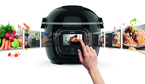 Krups CZ912815 Cook4Me Touch Multicooker, Plástico, Negro