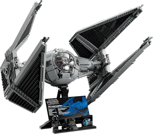 LEGO Star Wars Interceptor Tie Maqueta para Adultos de Construcción Ultimate Collector Series, Caza Estelar para Exponer y Coleccionar, Regalo para Hombres y Mujeres Fans de UCS 75382