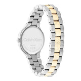 Calvin Klein Reloj Analógico de Cuarzo para Mujer Colección Linked Bracelet 32MM con Correa de Acero Inoxidable Bicolor - 25200132