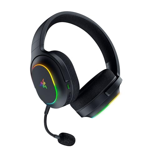 Razer Barracuda X Chroma - Auriculares inalámbricos para Juegos multiplataforma con 6 Zonas Chroma RGB (SmartSwitch Hyperspeed y Bluetooth, Altavoces de 40mm, micrófono Desmontable) Negro