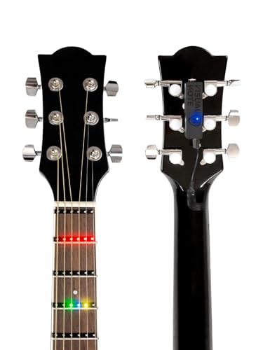 VISUAL NOTE - Kit G, dispositivo para aprender y enseñar la guitarra, compuesto por una lámina LED RGB para el teclado y una aplicación, compatible con eléctricas y acústicas a escala de 630 mm