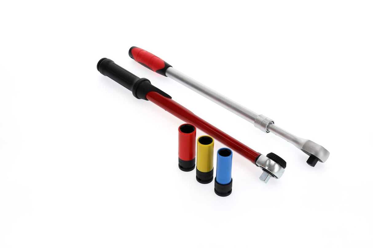 GEDORE red Juego de cambio de ruedas, Set de 3 piezas, Lleno, Herramientas para talleres de automóviles, Cambio de neumáticos, R69003000
