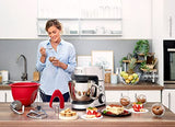 Krups Robot de cocina Master Perfect Gourmet KA631D, 1100 W, 8 velocidades, cuenco de acero inoxidable de 4,6 L, 5 accesorios: juego de hornear, cuenco flexible, acero inoxidable cepillado