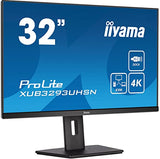iiyama XUB3293UHSN-B5 32" Panel IPS, 3840x2160 UHD, 15cm Regulable en Altura, Pivotante, 350cd/m², 1000:1, 4ms, Altavoces, USB-C Dock (LAN, 65W PD), DisplayPort, HDMI, KVM, USB 3.0x2