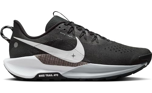 NIKE Reactx Pegasus Trail 5, Sneaker Hombre, Black White Anthracite Wolf Grey, 42 EU
