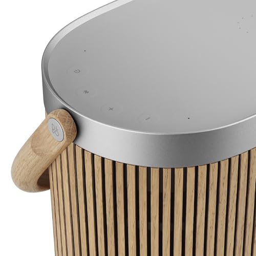 Bang & Olufsen Beosound A5 Potente Altavoz de Lujo Modular Bluetooth Portátil y WiFi. Altavoz Bluetooth Sonido Fuerte para Uso en Casa o Exteriores con una Batería de Larga Duración - Oak