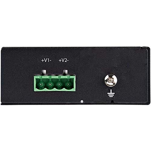 StarTech.com Switch Conmutador Industrial Ethernet Gigabit de 5 Puertos PoE no Gestionado de Servicio Pesado GbE PoE+ IP30 (IESC1G50UP)