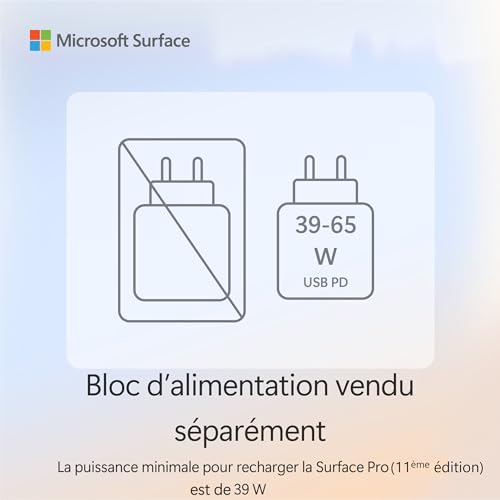 Microsoft Surface Pro (Cargador no Incluido), Copilot Plus PC, Pantalla táctil OLED 13, Snapdragon X Elite, 16 GB RAM, SSD 512 TB, Modelo, 11ª edición, Azul Zafiro