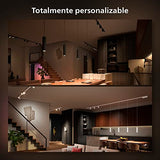 Philips Hue - Perifo Iluminación en carril Luz Blanca y de Colores - Set carril y 3 lámparas colgantes (negro) - 171.5cm - Anclajes incluidos