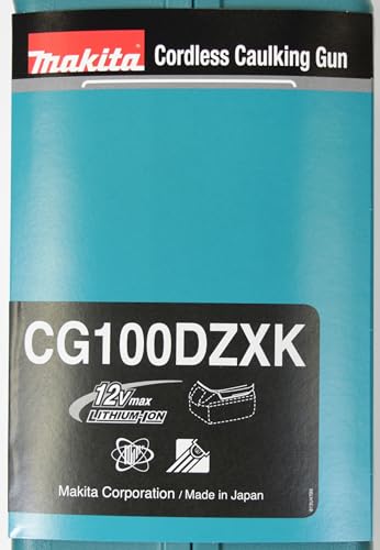 Makita cg100dzxk batería – Pistola de cartuchos (sin batería/cargador en maletín de transporte, 150 W, 10.8 V