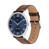 Tommy Hilfiger Reloj Analógico de Cuarzo para Hombre con Correa de Cuero Marrón - 1710536