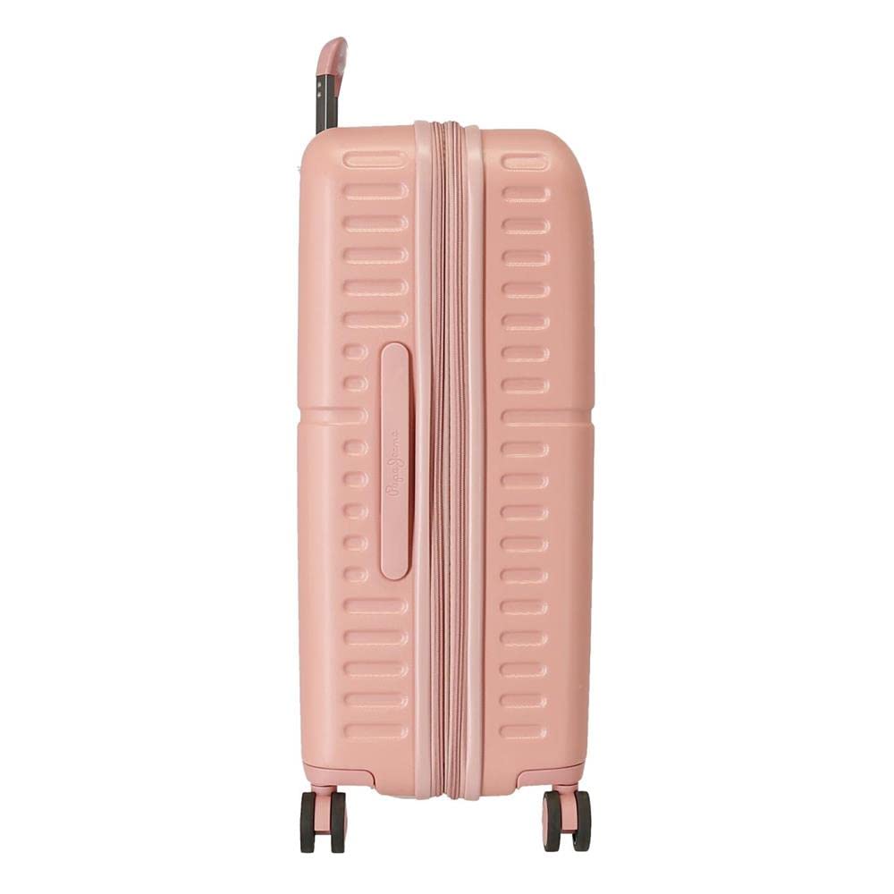 Pepe Jeans Carina Maleta mediana Rosa 48x70x28 cms Rígida ABS Cierre TSA integrado 79L 3,22 kgs 4 Ruedas dobles