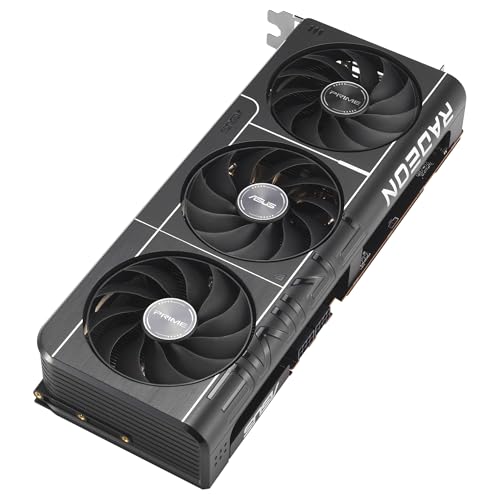ASUS Prime Radeon RX 9070 OC Edition, Tarjeta gráfica (PCIe 5.0, HDMI/DP 2.1, diseño de 2,5 Ranuras, Ventiladores axial-Tech, rodamientos de Ventilador de Doble Bola, BIOS Doble, GPU Guard)