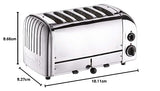 Tostadora para pan 6 rebanadas acero inox Dualit