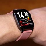 Knauermann Pro 3 (2024) Negro – Reloj Sanitario Inteligente con función telefónica – sensores OSRAM – función ECG + HRV – BT Bluetooth – apnea del sueño – presión Arterial – Correa de Silicona,