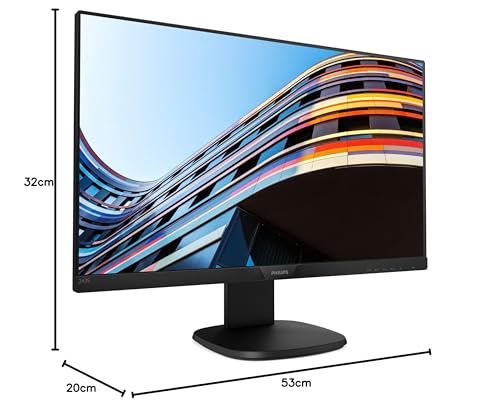 Philips Monitors Philips Monitores 243S7EHMB/00 - Monitor de 23.8 Pulgadas (resolución 1920 x 1080 Pixels, tecnología WLED, Contraste 1000:1, 5 ms, HDMI), Color Negro