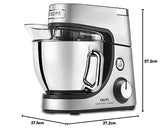 Krups Robot de cocina Master Perfect Gourmet KA631D, 1100 W, 8 velocidades, cuenco de acero inoxidable de 4,6 L, 5 accesorios: juego de hornear, cuenco flexible, acero inoxidable cepillado
