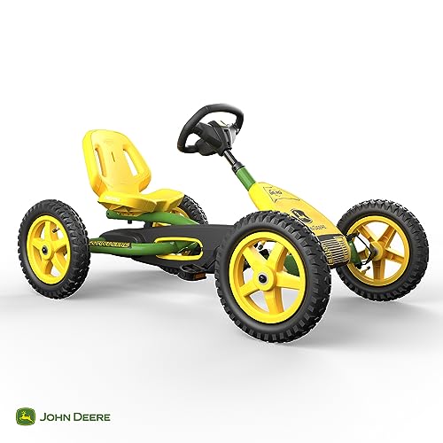 BERG Pedal Gokart Buddy John Deere | Coche de Pedales, Seguro y Estabilidad, Juguete para niños Adecuado para niños de 3 a 8 años