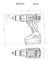 Metabo SB 18 LT Compact 18 V / 2,0 - taladro percutor a batería 18v 2.0 ah