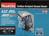 Makita DVC265ZXU Aspirador 18Vx2 + Tubo 1,5m AWS Bluetooth 2L, 36V,