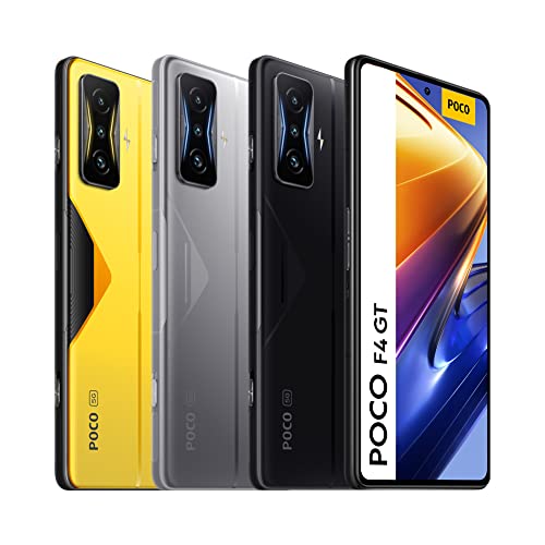Xiaomi 21121210G Poco F4 GT 5G Smartphone Pantalla de 6.67” 120Hz E4 AMOLED, Snapdragon 8 Gen 1, Triple Cámara de 64MP, 4700mAh, 120W HyperCharge, Color Knight Silver, 12 + 256 GB