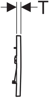Geberit Sigma30 115.883.01.1 - Placa de control de 2 cantidades, color blanco mate, 115883011