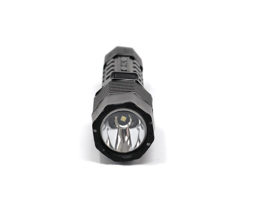 PELI 7060 Linterna LED táctica autoprogramable, Uso Policial y Vigilantes de Seguridad, Resistente al Agua IPX4, 535 Lúmenes, 68h de autonomía, Color: Negro