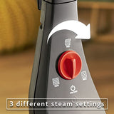 Vileda Steam PLUS + Recambio Power Pad, Mopa a vapor para una limpieza más higiénica, elimina el 99,9% de bacterias, óptima para alfombras y moquetas, apto par todo tipo de suelos