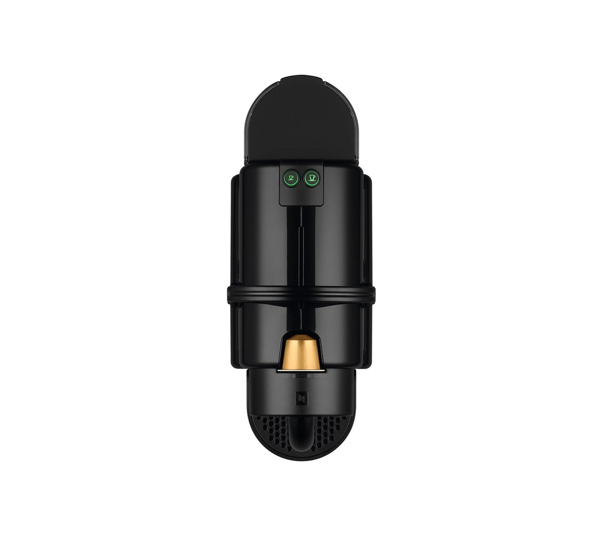 Nespresso DeLonghi Inissia Milk EN 80BAE-Cafetera de cápsulas, 19 bares, compacta, apagado automático, color Black