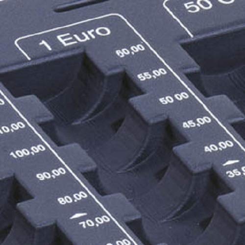 Durable 178157 tablero de conteo Euroboard XL con 8 compartimentos para billetes, antracita