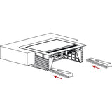 Schulte Evoline Flip Top Push S 3 x Schuko Acero Inoxidable, 1 Pieza, 1593 7010 1700