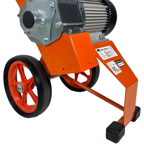 Forest Master FM4DD-MUL - Trituradora de madera compacta eléctrica de 4 CV para jardín