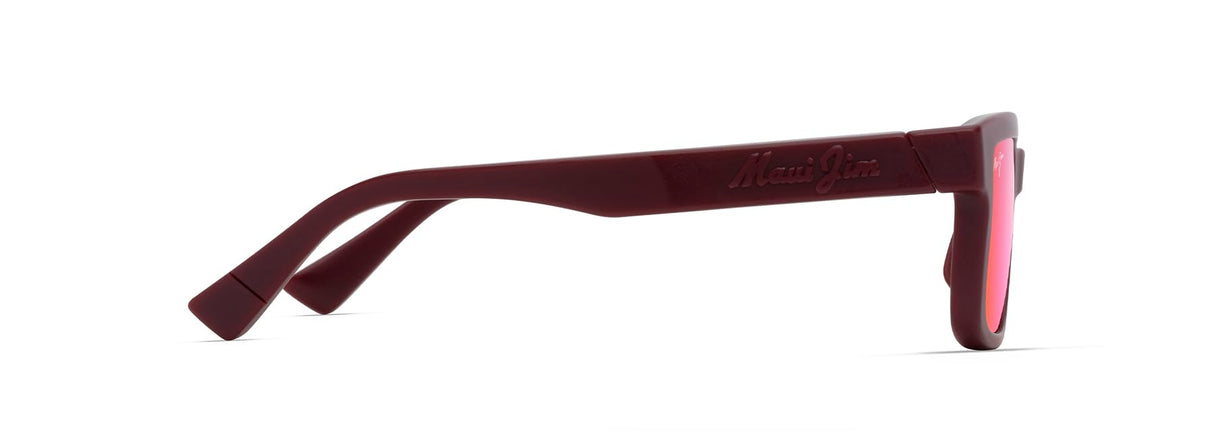 Maui Jim Hiapo AF Gafas, Matte Burgundy, 56-16-145 Unisex Adulto