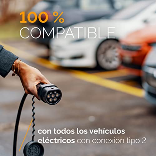 Juice Booster 3 Air Traveller Plus Set, Mobile Wallbox 11kW con App, Sin Instalación, Cargador Coche Electrico con Cable Tipo 2, Ligero e Impermeable, Incluye 3 Adaptadores CEE + EU Schuko + Tipo 2