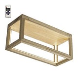 Homemania HOMBR_0320 Lámpara de Techo Cubos, Acrílico, Madera, 50 x 18 x 22