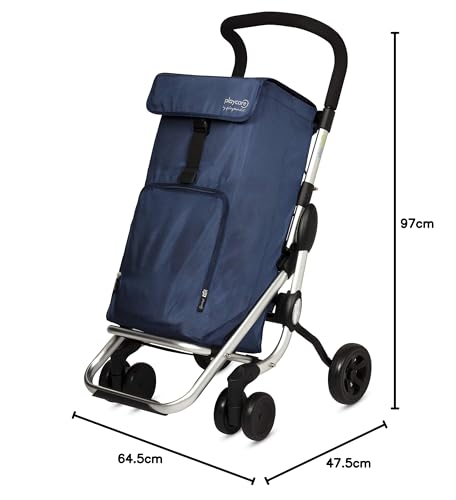 Playmarket Playcare. Carro de la Compra con Manillar ergonomico Regulable. Ruedas Delanteras giratorias. Capacidad 39,5L