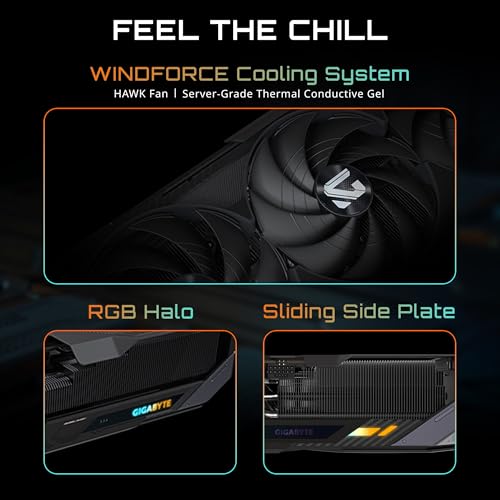 Gigabyte GeForce RTX 5080 Gaming OC 16G Tarjeta gráfica WINDFORCE Sistema de refrigeración 16GB 256 bits GDDR7, GV-N5080GAMING OC-16GD Tarjeta de Video
