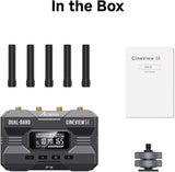 Accsoon - CineView SE - Transmisor TX - SDI/HDMI - 1080p 23.98/24/25/29.97/30/50/59.94/60fps - Pantalla OLED - Rango de transmisión 1200ft - Latencia <0.05s