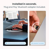 Contour Ratón ergonómico RollerMouse Rojo para Hombro, antebrazo, muñeca, Alivio de tensión para RSI, síndrome túnel carpiano, 6 Botones Personalizables, Compatible con Mac/PC - Inalámbrico - Plus