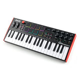 Akai Professional MPK Mini Plus - Teclado Controlador MIDI USB de 37 Mini Teclas con 8 Pads MPC, Secuenciador, MIDI/CV/Gate I/O, Software de Producción y Native Instruments Sound Package