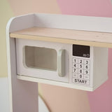 Teamson Kids Cocina de Madera Blanca para niños con huerto, Lavadora, Horno, Fregadero y Accesorios para Juegos creativos y simbólicos