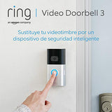 Ring Video Doorbell 3 de Amazon | Vídeo HD, detección de movimiento avanzada e instalación fácil | Incluye una prueba de 30 días gratis del plan Ring Protect