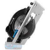HÖGERT TECHNIK Sierra circular de mano inalámbrica de 18 V, motor sin escobillas, inalámbrico, 0-5000 rpm, diámetro de disco de 165 mm, ajustes sin herramientas, LED, protección de aluminio + PROMO