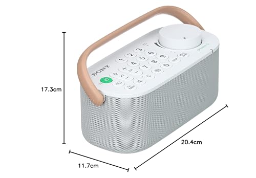 Sony SRS-LSR200, Altavoz Inalámbrico con mando a distancia para tv, ideal para personas mayores o con problemas de audición, Blanco