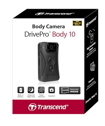Transcend 64GB 1080P Body Camera DrivePro Body 10 microSD TS64GDPB10C
