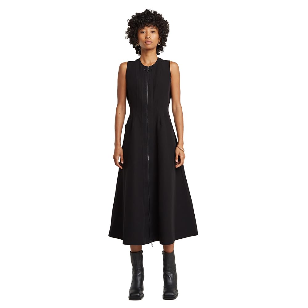 G-STAR RAW Corset Flare Kleid Sleeveless Vestido, Negro Dk Black D23605-9285-6484, M Mujeres