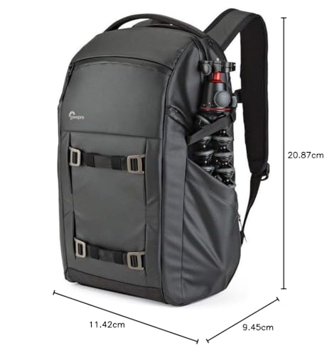 Lowepro Mochila para cámara Freeline 350 AW, Mochila versátil diseñada para Viajes, fotógrafos y videógrafos. para DSLR, sin Espejo, portátiles, Puente, CSC, Lentes y Equipo de Viaje., Black, 29 x 24
