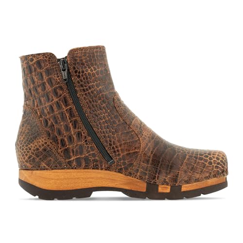 Woody Olga, Botas Cortas al Tobillo Mujer, Tabacco Croco, 38 EU