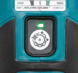 Makita DPO600TKX1 Pulidora excéntrica, 1 batería más cargador en estuche de transporte, azul, 18 V/5,0 Ah